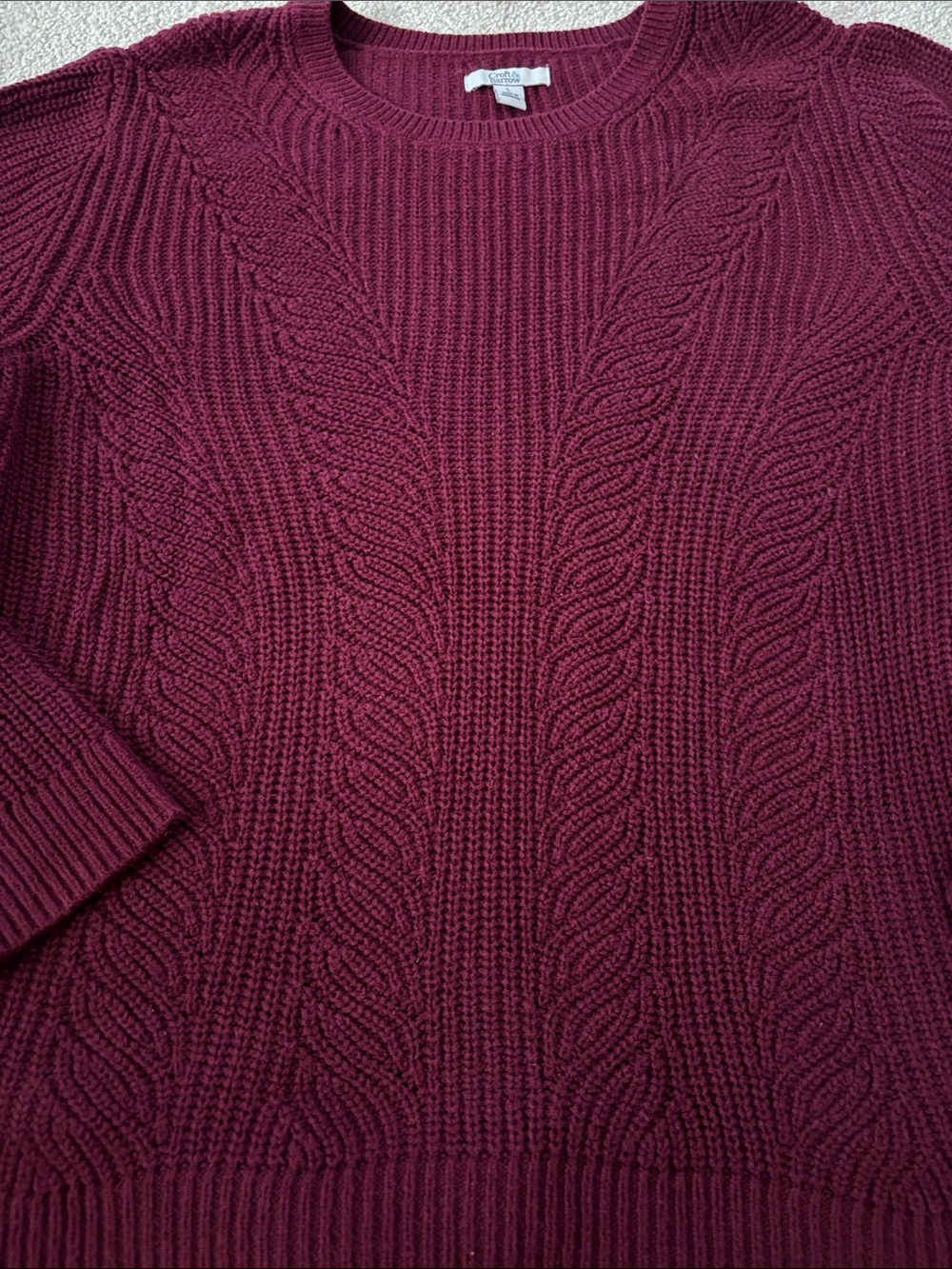 Croft & Barrow Maroon Sweater